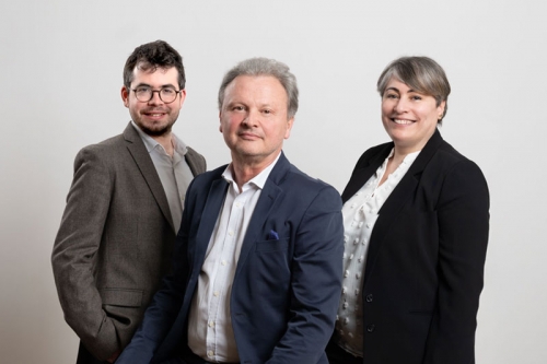 Benoît Delesque, Philippe Mathurin et Fahima Gasmi.