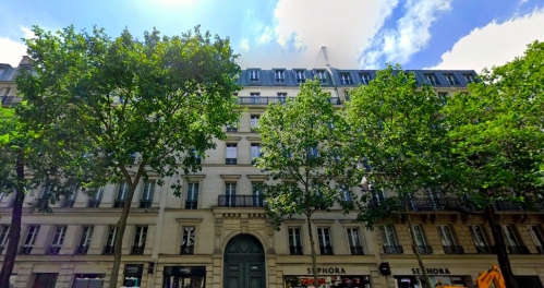 Le Carré Saint-Germain, dans le 6e arrondissement de Paris. © Google Maps 