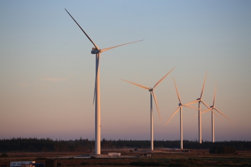 Des turbines d'éoliennes Vestas V-126. DR