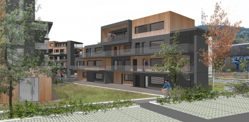 L'écoquartier d'Épinal porté par les Constructeurs du Bois. © DR