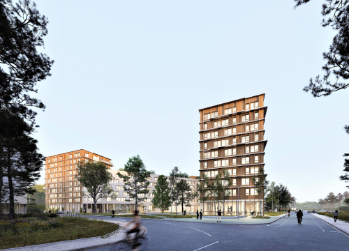 La future résidence Ecla sur la campus de l'Université de Bordeaux. 