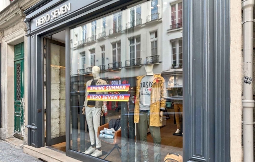 La boutique Hero Seven de la rue du Temple intègre la SCPI Affinités Pierre.