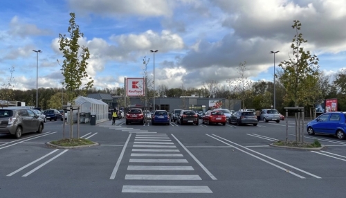 Le retail park à Hamm, en Allemagne. 