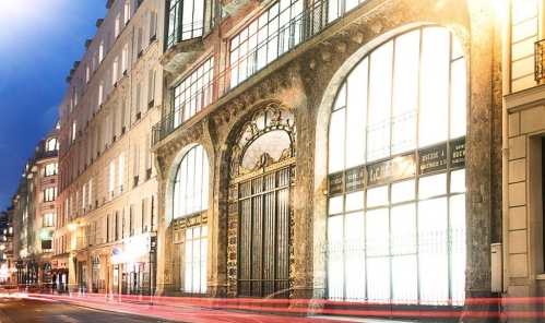 La façade classée du 6 Hanovre, dans le 2e arrondissement de Paris.  La façade classée du 6 Hanovre, dans le 2e arrondissement de Paris.