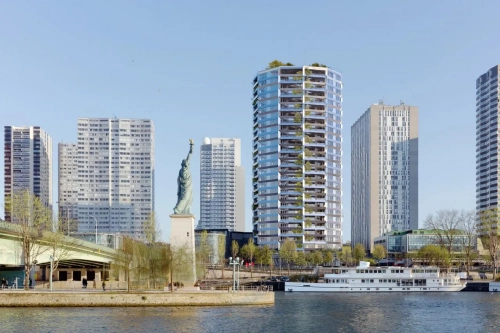 La tour Circle à Paris-Beaugrenelle