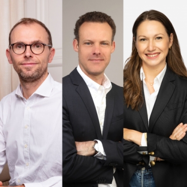 Etienne Sergent, Guillaume de Branche, Capucine Bissière, Groupe Galia. ©Thomas Millet Etienne Sergent, Guillaume de Branche, Capucine Bissière, Groupe Galia. ©Thomas Millet