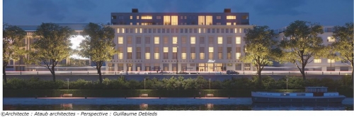 Le projet Cap Horn, à Rouen. Ataub architectes. Perspective : Guillaume Debleds.