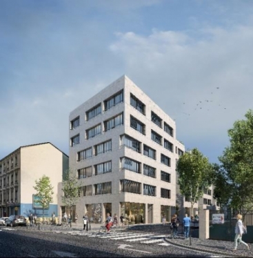 Le Totem d'Icade à Villeurbanne. 