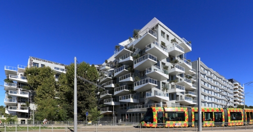 Le quartier Prado-Concorde situé à Castelnau-le-Lez dans la Métropole de Montpellier.