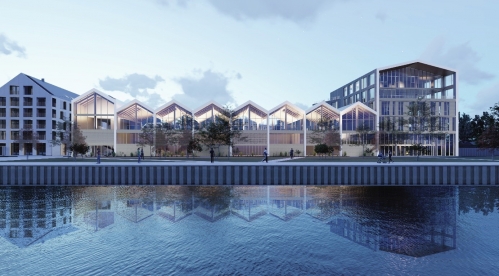 Le projet tertiaire Panorama à Saint-André-lez-Lille est situé au sein du nouveau quartier Quai 22, le long de la Deûle Le projet tertiaire Panorama à Saint-André-lez-Lille est situé au sein du nouveau quartier Quai 22, le long de la Deûle