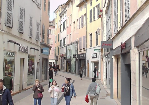 La rue Dombey à Mâcon. © Google Maps