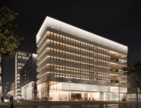 Le Lumen, en plein coeur de Lyon Confluence. © groupe Cardinal