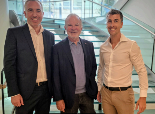 Yann Depoys, Alain Dinin et Matthieu Burin. 