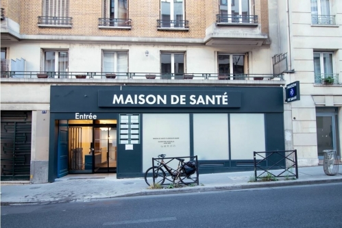 La maison de santé au 77 rue Pelleport, dans le 20e arrondissement de Paris. 