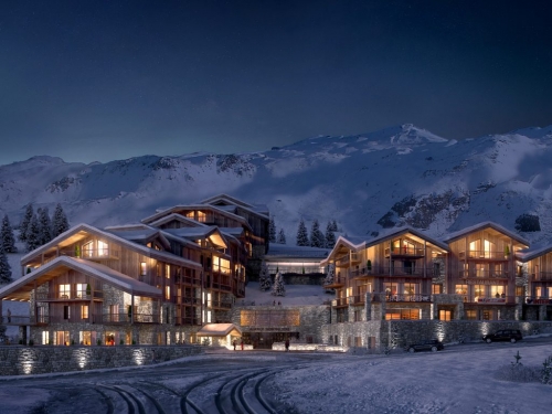 Le projet Pure Valley aux Ménuires. © Cogeco