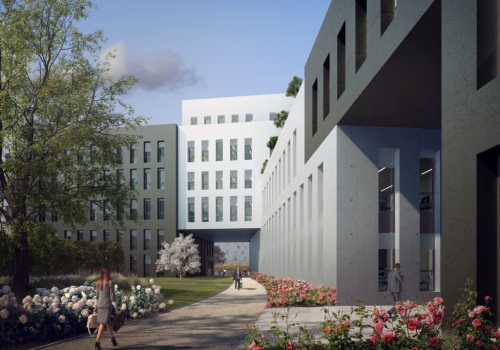 Aperçu de l'immeuble de bureaux Be Flex après livraison Aperçu de l'immeuble de bureaux Be Flex après livraison