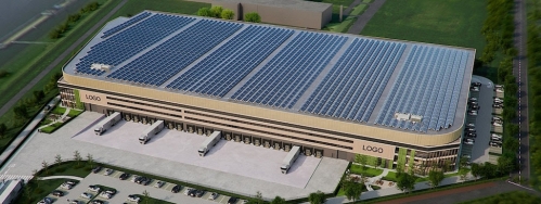 Un projet d'entrepôt porté par Montea. 