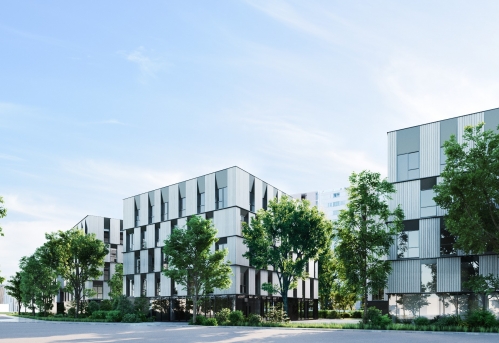 Le futur site de l'ENM, à Bordeaux. © Lacrouts-Massicault SA