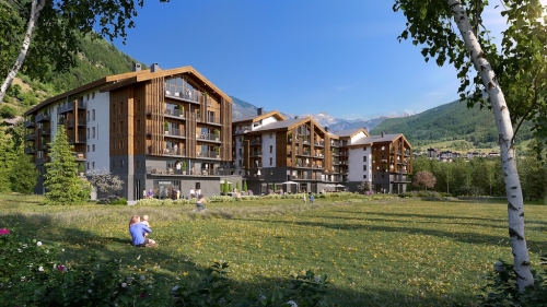 La future résidence de tourisme de Serre-Chevalier. 