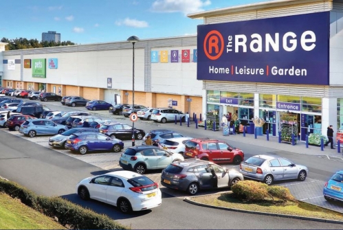Le retail park East Kilbride, près de Glasgow Le retail park East Kilbride, près de Glasgow