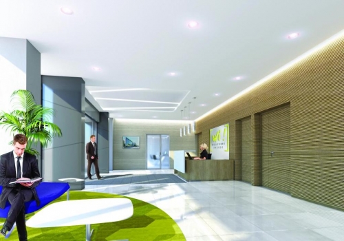 Le hall de Welcome Inside à Montreuil.