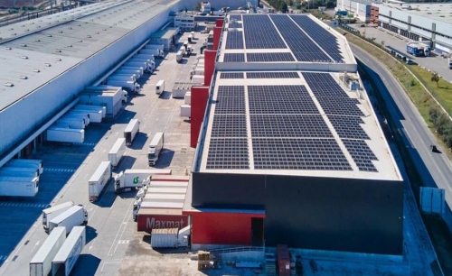 L'entrepôt acquis à Azambuja, au Portugal.   