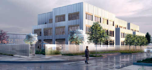 Les Portes de la Soie, parc d'activités à Villeurbanne