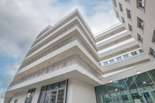 La résidence étudiante du quartier de Novoli à Florence. 