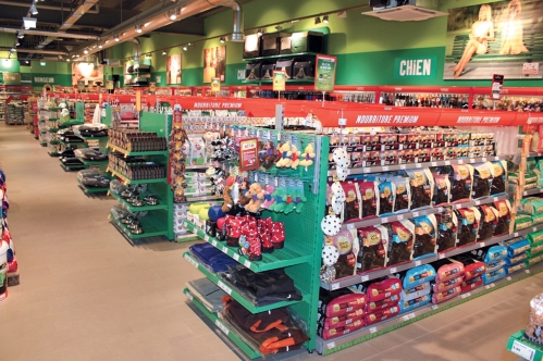 L'intérieur d'un Maxi Zoo.