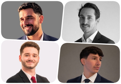 Hugo Maignan, Éric Pallu, Léonard Giraudon et Robin Paillat. 