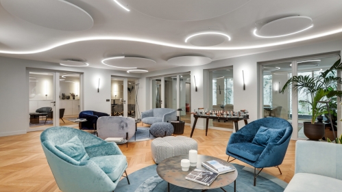 Les bureaux du 99 boulevard Malesherbes à Paris. 