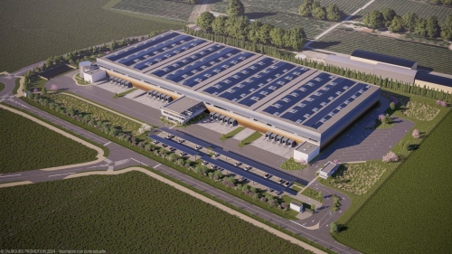 Le futur entrepôt Aroma-Zone de Cavaillon