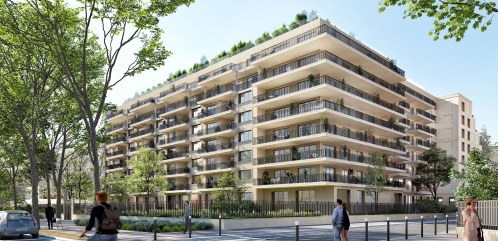 Le 58 Victor Hugo à Neuilly, ex-Crowne Plaza transformé en logements. © Ory