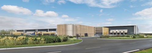 L'entrepôt de Verrières-sur-Anjou. © Les Ateliers 4+  Visualimo  