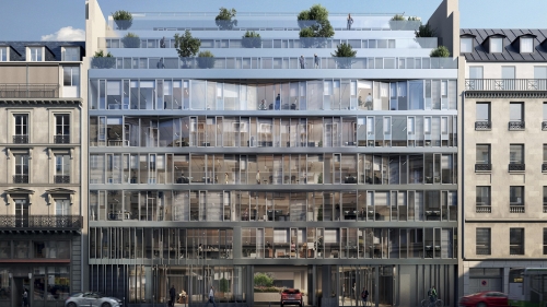 Le 104 Richelieu dans le 2e arrondissement de Paris.  Le 104 Richelieu dans le 2e arrondissement de Paris.