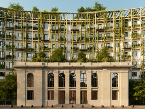 La future résidence aparto par Hines, à Charenton. © Tryptique