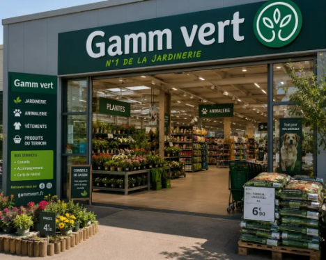 Un magasin Gamm Vert