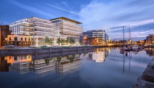 Le complexe Navigation Square à Cork, en Irlande. © O'Callaghan Properties