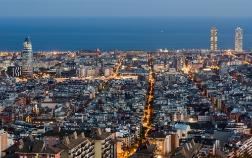 Le quartier de l'Eixample à Barcelone. © Maciek Lulko