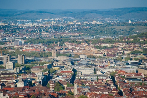 Vue de Stuttgart.