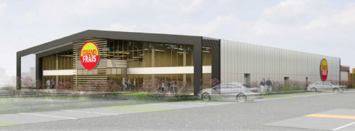 Le futur ensemble commercial de la Zac les Bois Rochefort à Cormeilles-en-Parisis. 