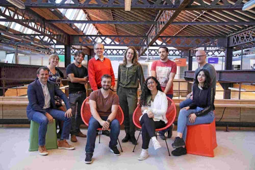 Une partie de l'équipe de Vizcab, installée à Lyon. © Vizcab Une partie de l'équipe de Vizcab, installée à Lyon. © Vizcab