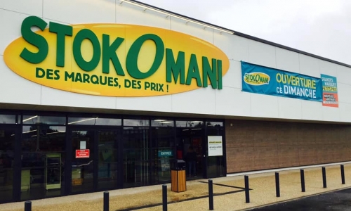 Le magasin Stokomani du retail park de Calais.