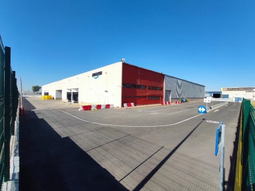 L'entrepôt logistique loué à Amazon situé à Alcala de Guadaira, à côté de Séville 