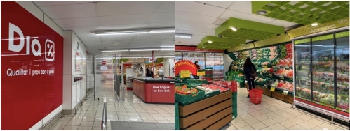 Le supermarché Dia de Barcelone.