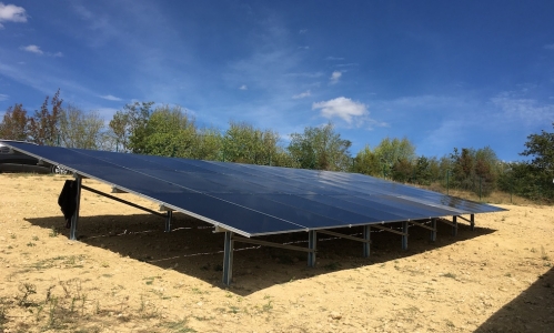 La centrale solaire CVSE, à Saint-Paulet dans l'Aude. © CVE