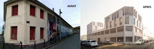 L'immeuble Unik dans le quartier des Chartrons, en bordure du site des Bassins à Flots