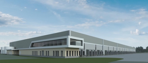 La future plateforme logistique de Roye, dans les Hauts-de-France. 