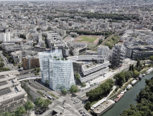 La tour Keïko à Issy-les-Moulineaux. 