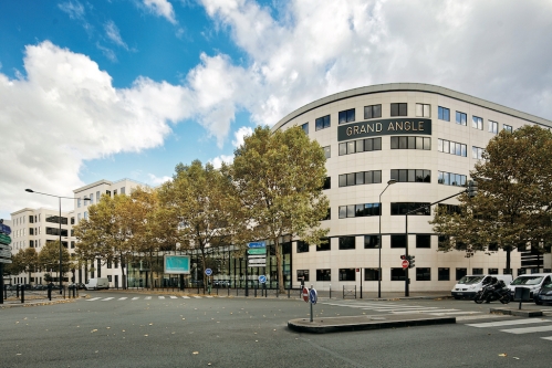 L'immeuble Grand Angle à Saint Denis. 